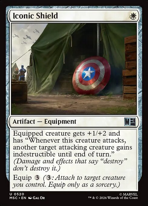 Iconic Shield - Marvel Super Heroes Commander Magic card
