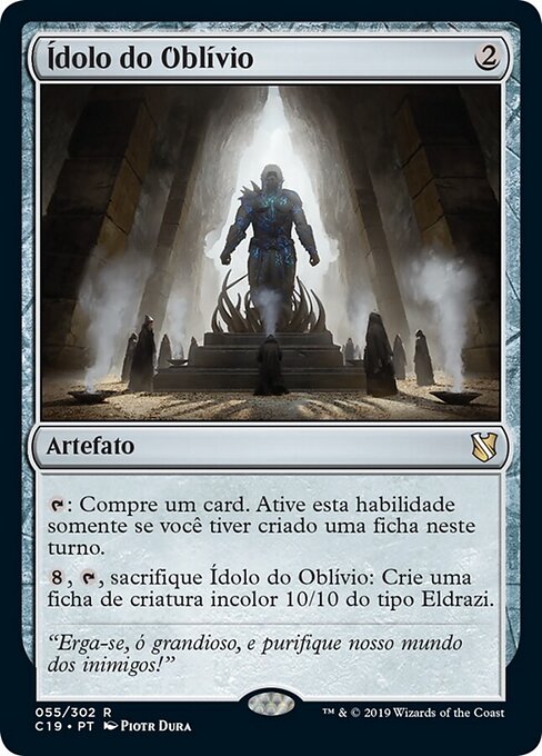 Идол Забвения (Idol of Oblivion) - New Capenna Commander (#368) - Illustrated by Piotr Dura - Magic: The Gathering Card