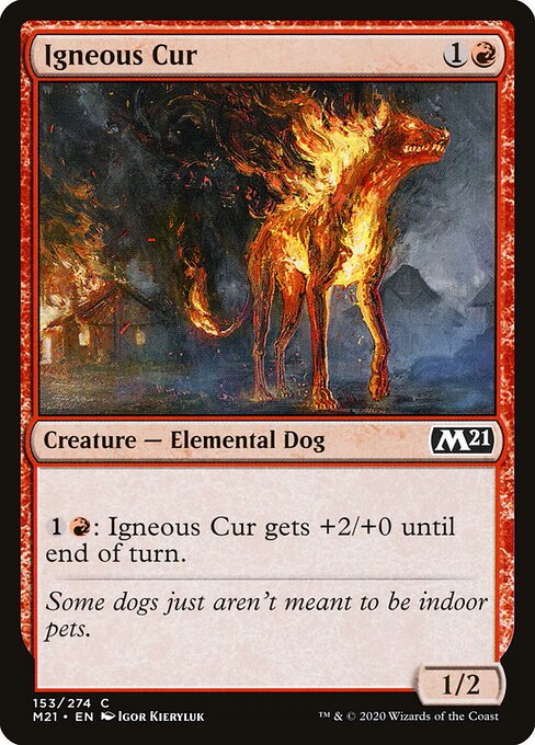Igneous Cur - Core Set 2021 Magic card
