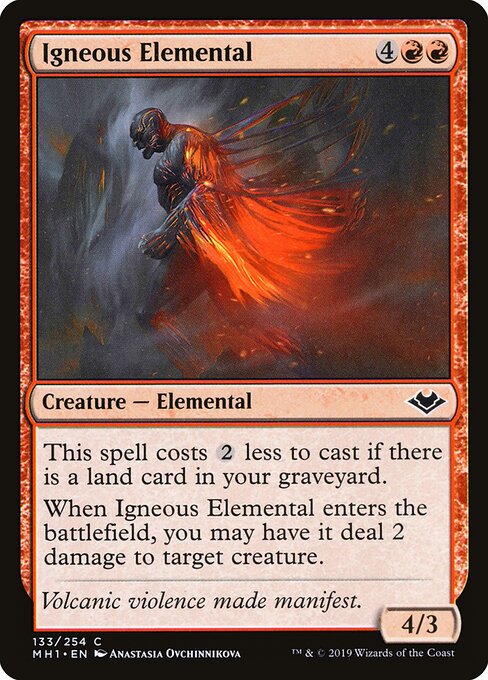 Igneous Elemental - Modern Horizons Magic card