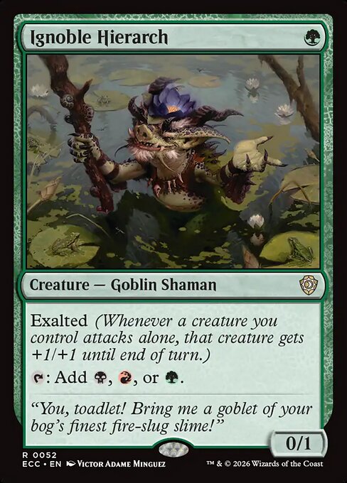 Ignoble Hierarch - Lorwyn Eclipsed Commander (#52) - Illustrated by Victor Adame Minguez - Magic: The Gathering Card