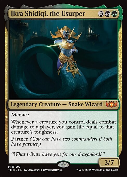 Ikra Shidiqi, the Usurper - Tarkir: Dragonstorm Commander Magic card