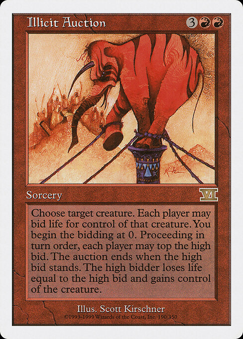 Illicit Auction - Classic Sixth Edition Magic card