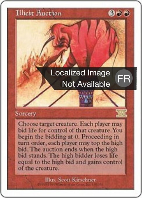無道の競り (Illicit Auction) - Mirage (#183) - Illustrated by Scott Kirschner - Magic: The Gathering Card