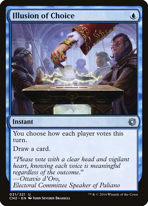 Illusion of Choice - Conspiracy: Take the Crown Magic card