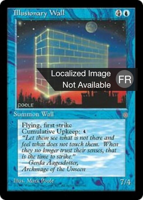 Mur illusoire (Illusionary Wall) - Ice Age (#78) - Illustrated by Mark Poole - Magic: The Gathering Card