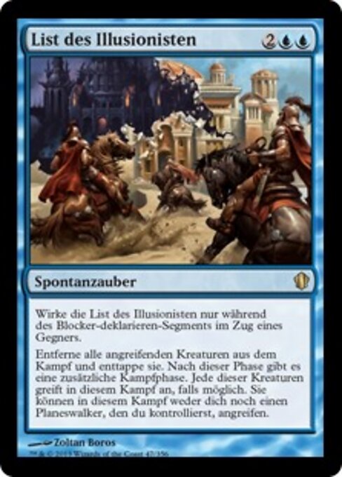 Gambito del ilusionista (Illusionist's Gambit) - Commander 2013 (#47) - Illustrated by Zoltan Boros - Magic: The Gathering Card