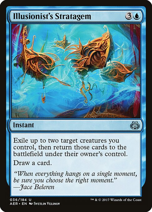 Illusionist's Stratagem - Aether Revolt (#36) - Illustrated by Svetlin Velinov - Magic: The Gathering Card