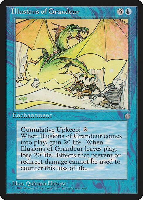 Illusions of Grandeur - Ice Age (#79) - Illustrated by Quinton Hoover - Magic: The Gathering Card