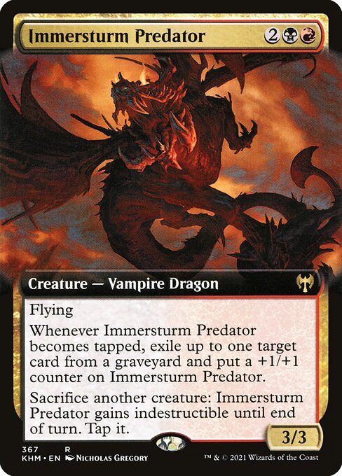 Predatore di Immersturm (Immersturm Predator) - Kaldheim (#367) - Illustrated by Nicholas Gregory - Magic: The Gathering Card
