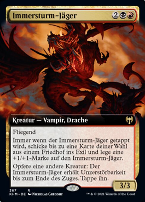 Depredador de Immersturm (Immersturm Predator) - Kaldheim (#367) - Illustrated by Nicholas Gregory - Magic: The Gathering Card