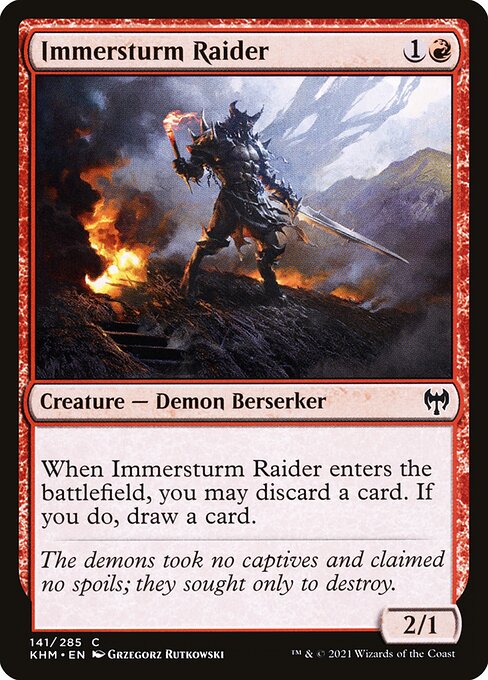 Immersturm Raider - Kaldheim Magic card