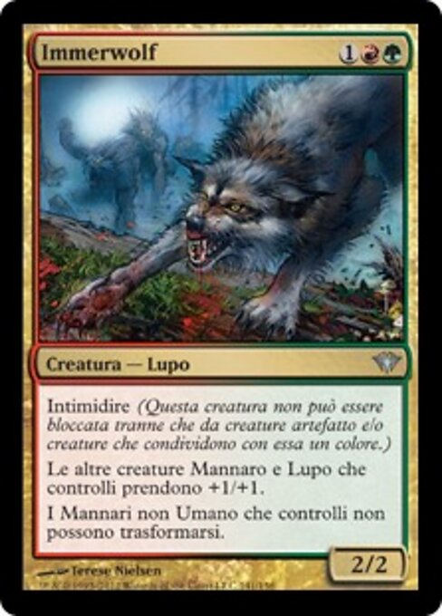 Immerwolf - Dark Ascension (#141) - Illustrated by Terese Nielsen - Magic: The Gathering Card