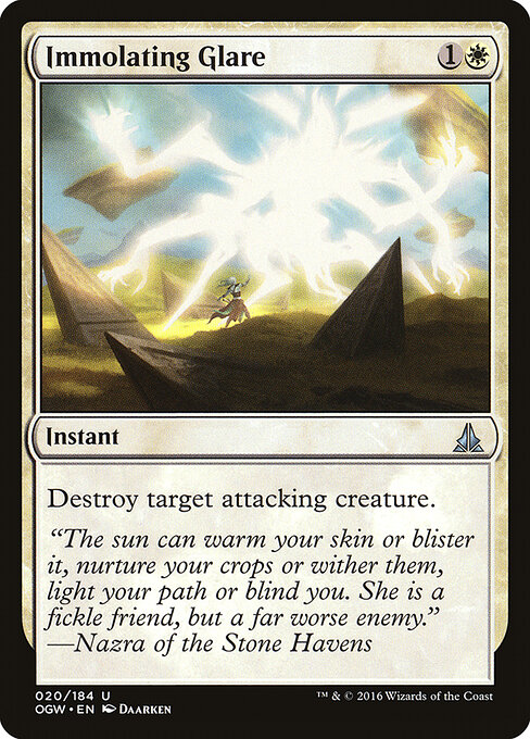 Immolating Glare - Oath of the Gatewatch Magic card