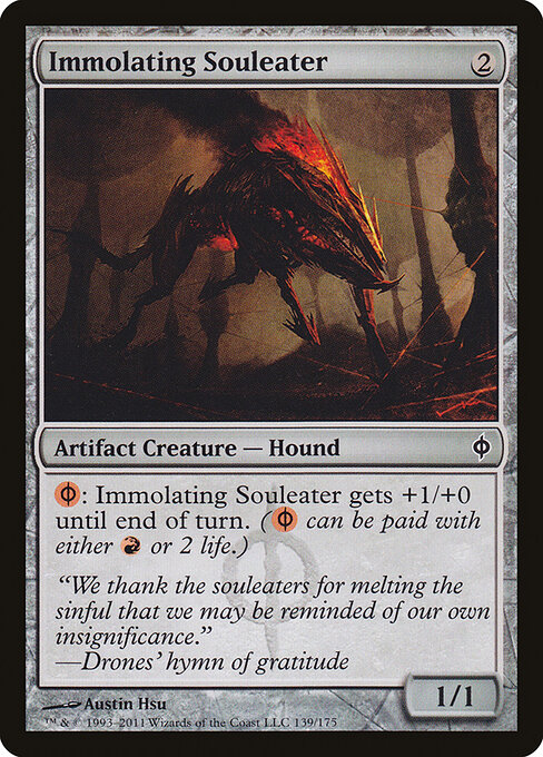 Immolating Souleater - New Phyrexia Magic card