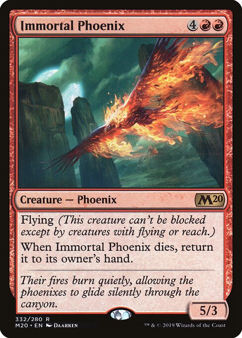 Immortal Phoenix - Core Set 2020 Magic card