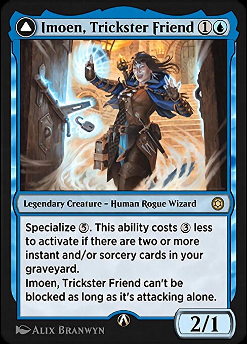 Imoen, Trickster Friend - Alchemy Horizons: Baldur's Gate (#7) - Illustrated by Alix Branwyn - Magic: The Gathering Card