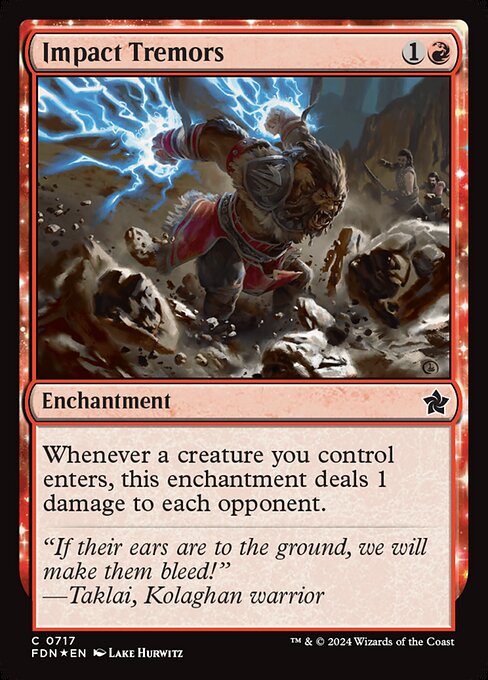 Impact Tremors - Foundations Magic card