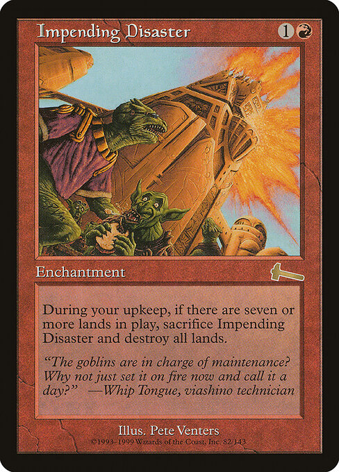 Impending Disaster - Urza's Legacy Magic card