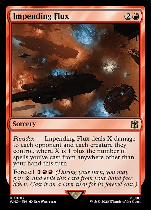 Drohender Flux (Impending Flux) - Doctor Who (#87) - Illustrated by Ben Wootten - Magic: The Gathering Card