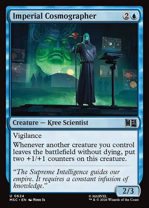 Imperialer Kosmograph (Imperial Cosmographer) - Marvel Super Heroes Commander (#624) - Illustrated by Nino Is - Magic: The Gathering Card