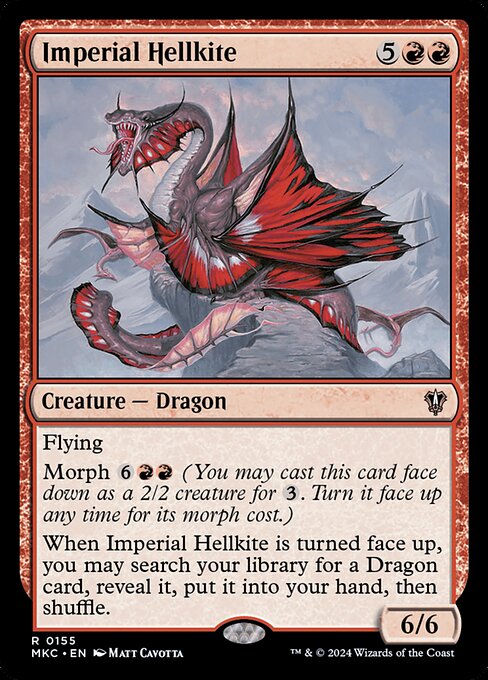 Imperial Hellkite - Murders at Karlov Manor Commander Magic card