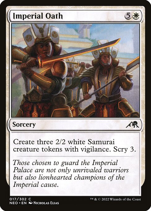 Imperial Oath - Kamigawa: Neon Dynasty Magic card