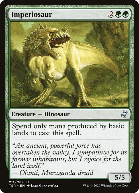 Imperiosaur - Time Spiral Remastered (#211) - Illustrated by Lars Grant-West - Magic: The Gathering Card