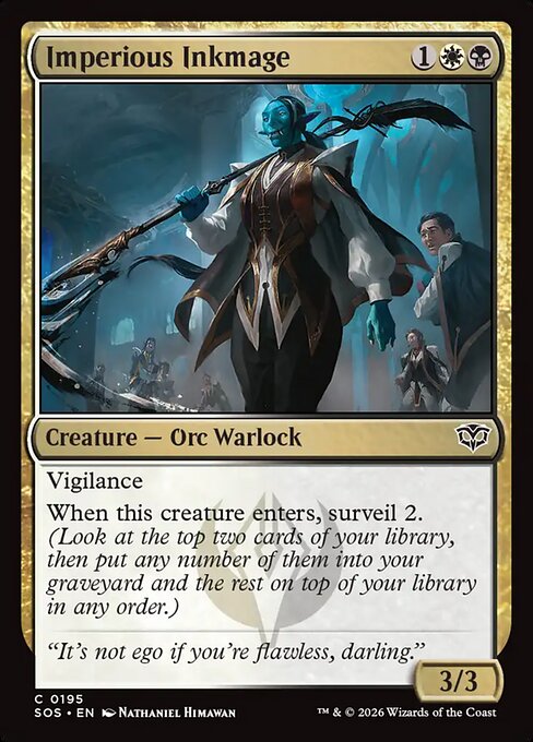 Imperious Inkmage - Secrets of Strixhaven Magic card