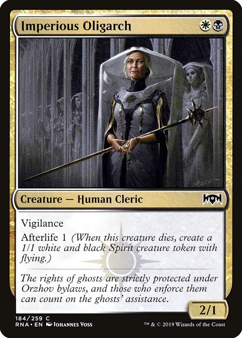 Imperious Oligarch - Ravnica Allegiance Magic card