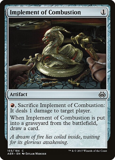 Implement of Combustion - Aether Revolt (#155) - Illustrated by Enora Mercier - Magic: The Gathering Card
