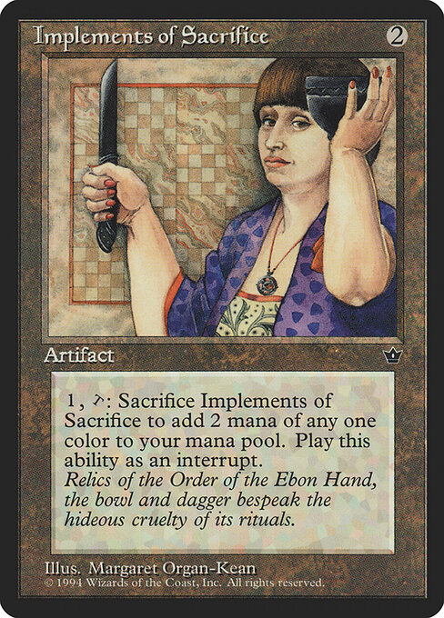 Implements of Sacrifice - Fallen Empires Magic card