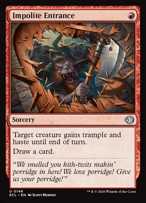 Impolite Entrance - Lorwyn Eclipsed Magic card