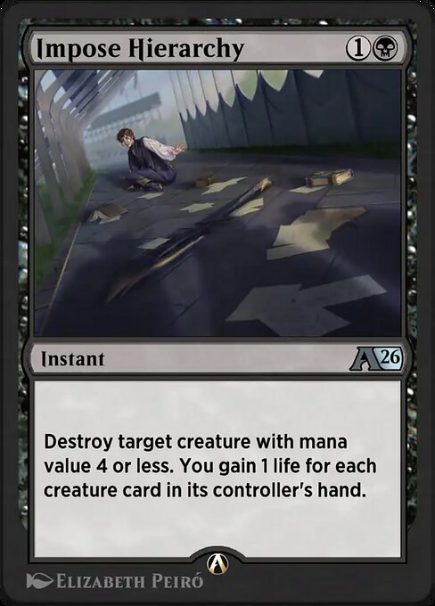 Impose Hierarchy - Alchemy: Secrets of Strixhaven Magic card