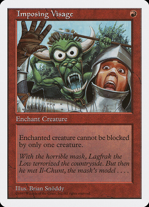 Imposing Visage - Fifth Edition Magic card