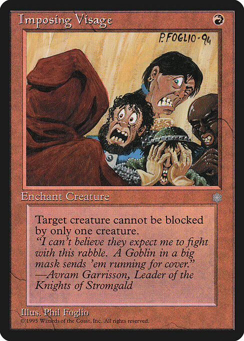 Aspetto Imponente (Imposing Visage) - Fifth Edition (#241) - Illustrated by Brian Snõddy - Magic: The Gathering Card