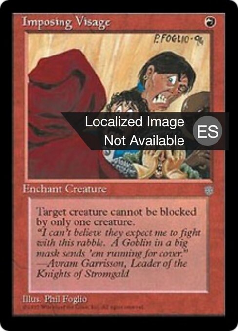 威圧の容貌 (Imposing Visage) - Fifth Edition (#241) - Illustrated by Brian Snõddy - Magic: The Gathering Card