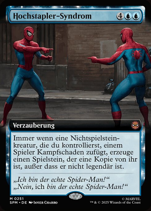Hochstapler-Syndrom (Impostor Syndrome) - Marvel's Spider-Man (#251) - Illustrated by Javier Charro - Magic: The Gathering Card