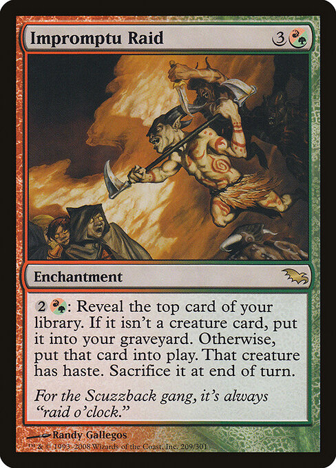 Impromptu Raid - Shadowmoor Magic card