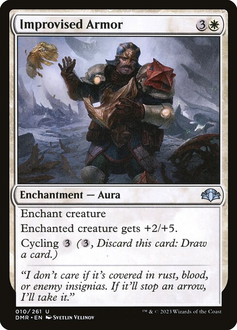 Improvised Armor - Dominaria Remastered Magic card