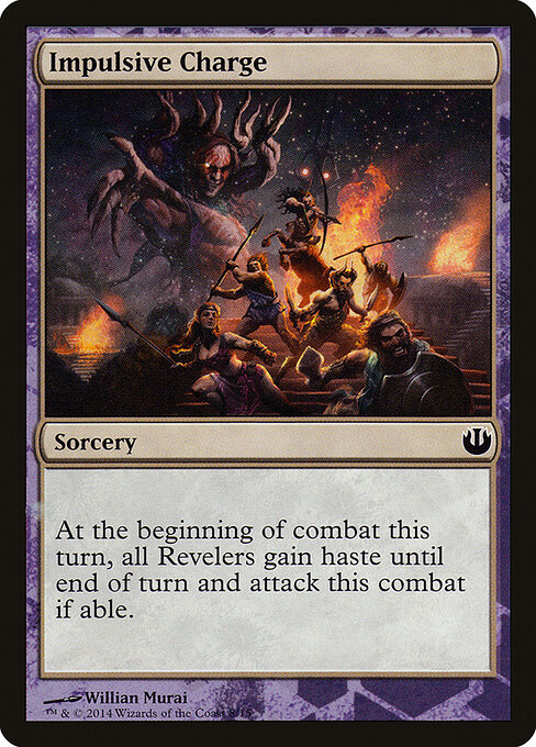 Impulsive Charge - Defeat a God (#8) - Illustrated by Willian Murai - Magic: The Gathering Card