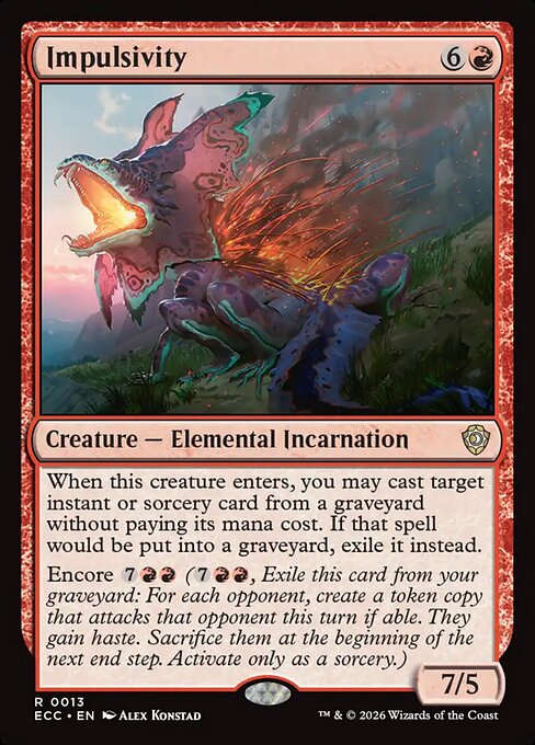Impulsivity - Lorwyn Eclipsed Commander Magic card