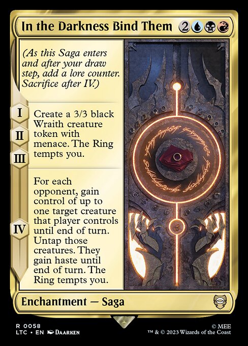 In the Darkness Bind Them - Tales of Middle-earth Commander Magic card