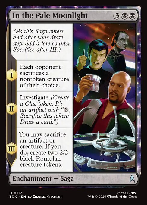 In the Pale Moonlight - Star Trek (#117) - Illustrated by Charles Chaisson - Magic: The Gathering Card