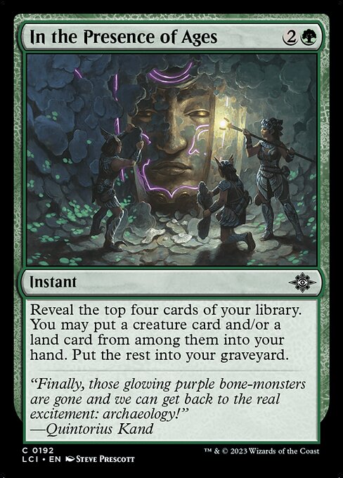 In the Presence of Ages - The Lost Caverns of Ixalan Magic card