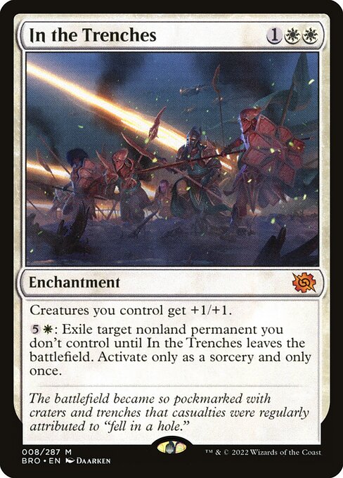 In the Trenches - The Brothers' War Magic card