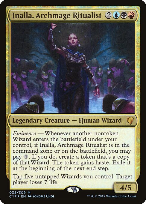 Inalla, Archmage Ritualist - Commander 2017 (#38) - Illustrated by Yongjae Choi - Magic: The Gathering Card