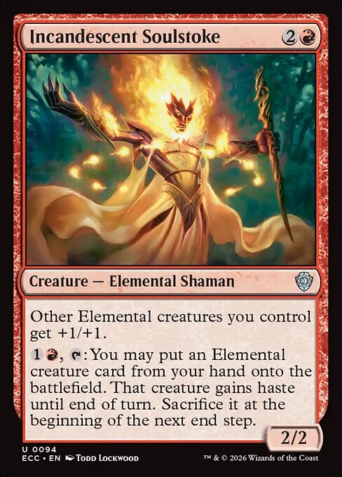 Incandescent Soulstoke - Lorwyn Eclipsed Commander Magic card