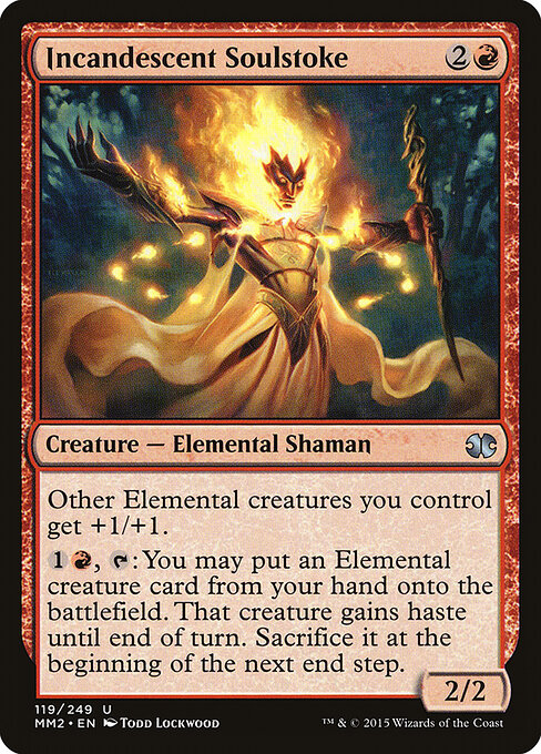 Incandescent Soulstoke - Modern Masters 2015 (#119) - Illustrated by Todd Lockwood - Magic: The Gathering Card
