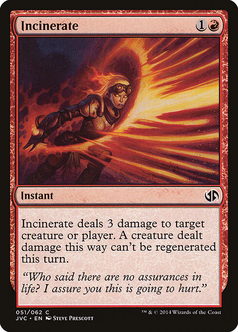 Incinerate - Duel Decks Anthology: Jace vs. Chandra Magic card